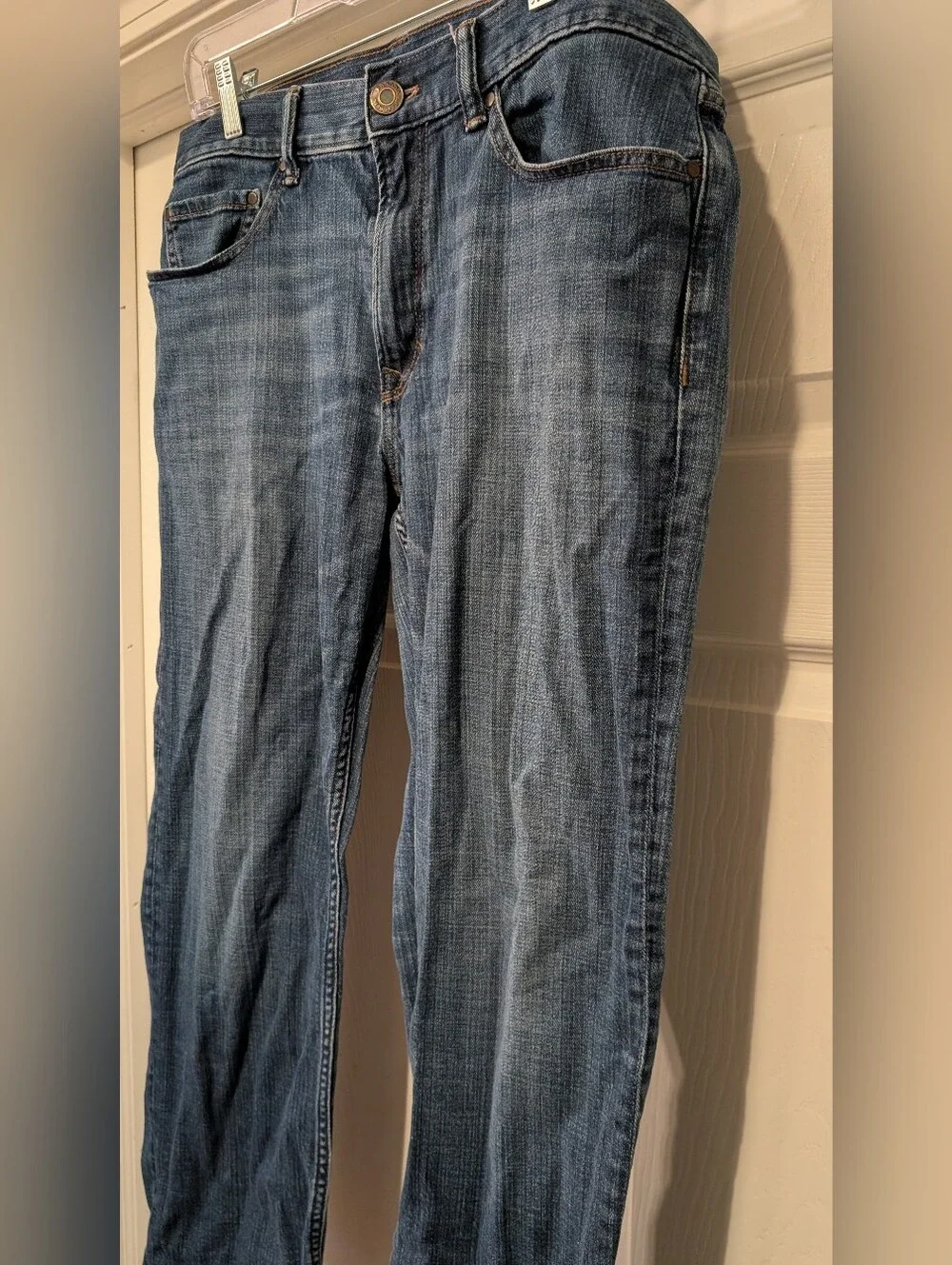 Banana Republic Premium Denim Men's 30x27 Cotton Blend Blue Jeans cthny